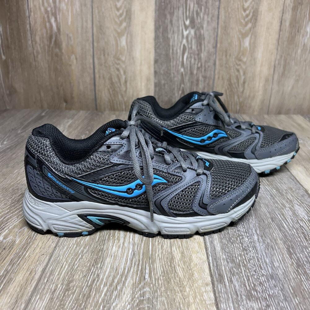 Saucony Oasis 2 Womens US Size 7.5 15210-1 Gray Blue Black Running Sneaker Shoes